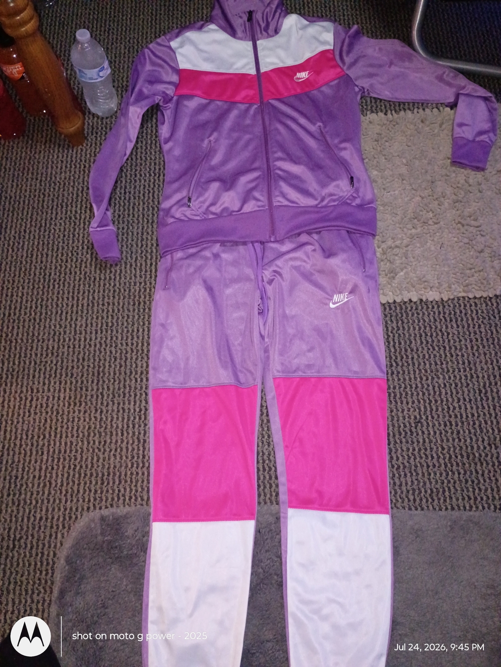 Nike Purple & Pink Colorblock Track Set